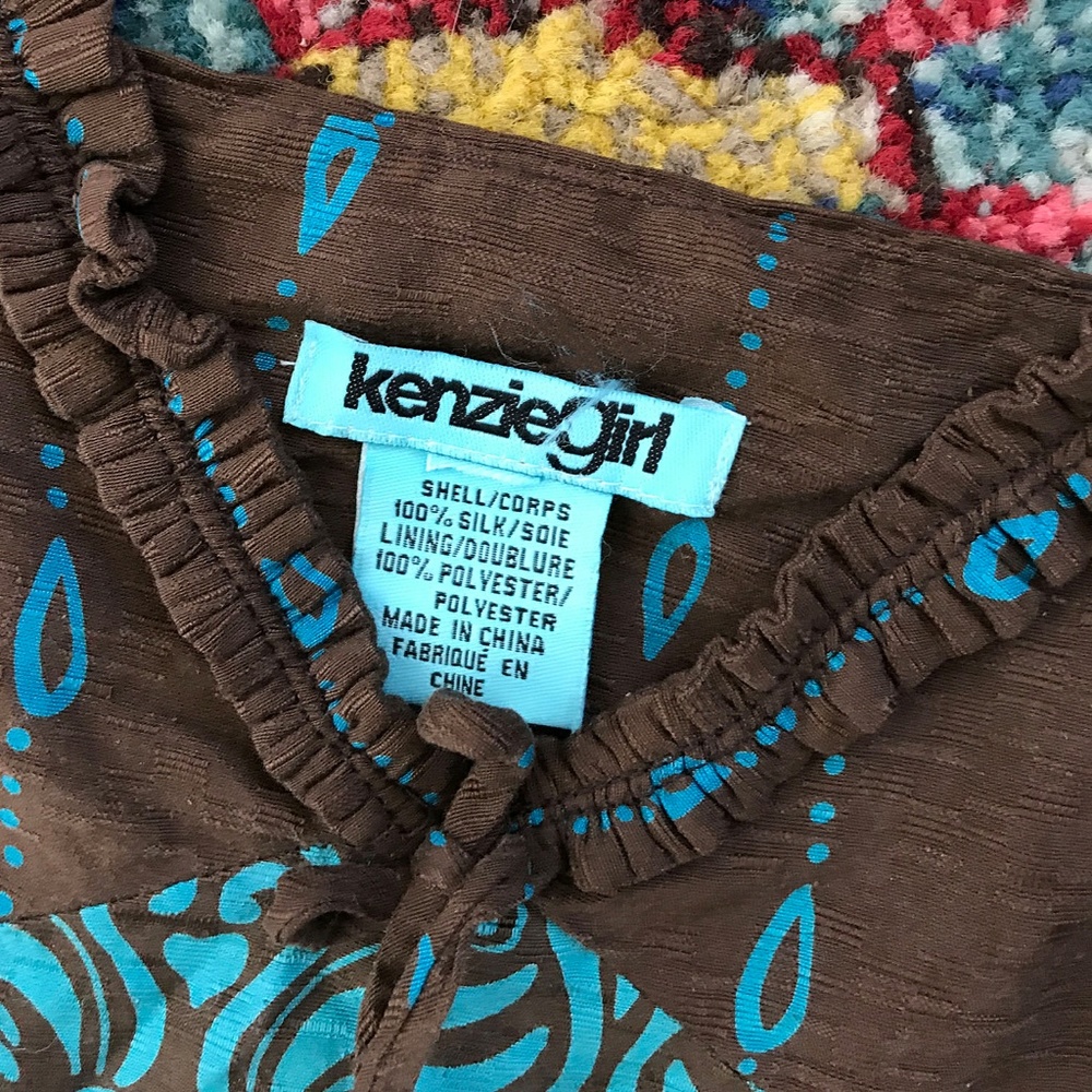 Kenzi Girl Silk Dress Size Juniors Small - Picture 7 of 7